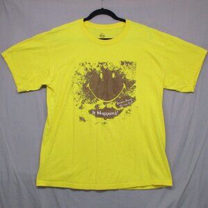 Bubba Gump Shrimp Graphic Print T-Shirt Yellow Men Size | L